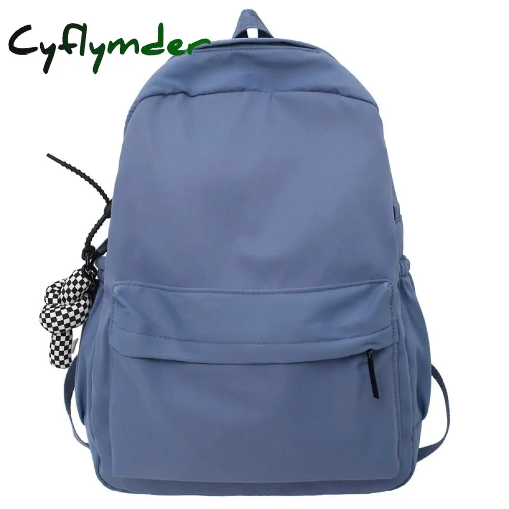 Cyflymder Trendy Female Waterproof Fashion Girl Travel Nylon Book Bags Women Student Laptop Cute