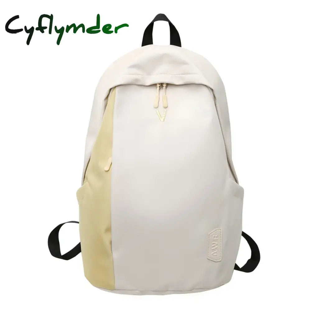 Cyflymder Trendy Lady Waterproof High Capacity Book Backpack Girl Boy College Male Female Travel
