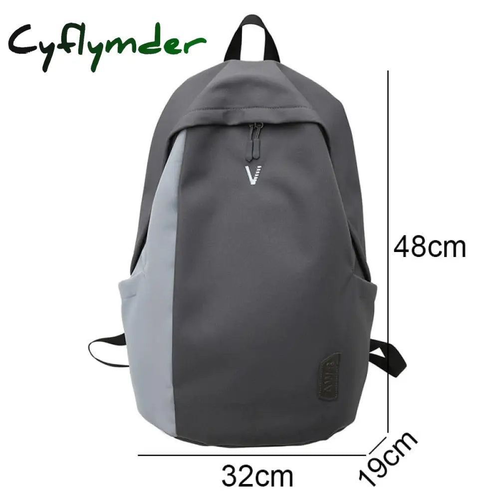 Cyflymder Trendy Lady Waterproof High Capacity Book Backpack Girl Boy College Male Female Travel