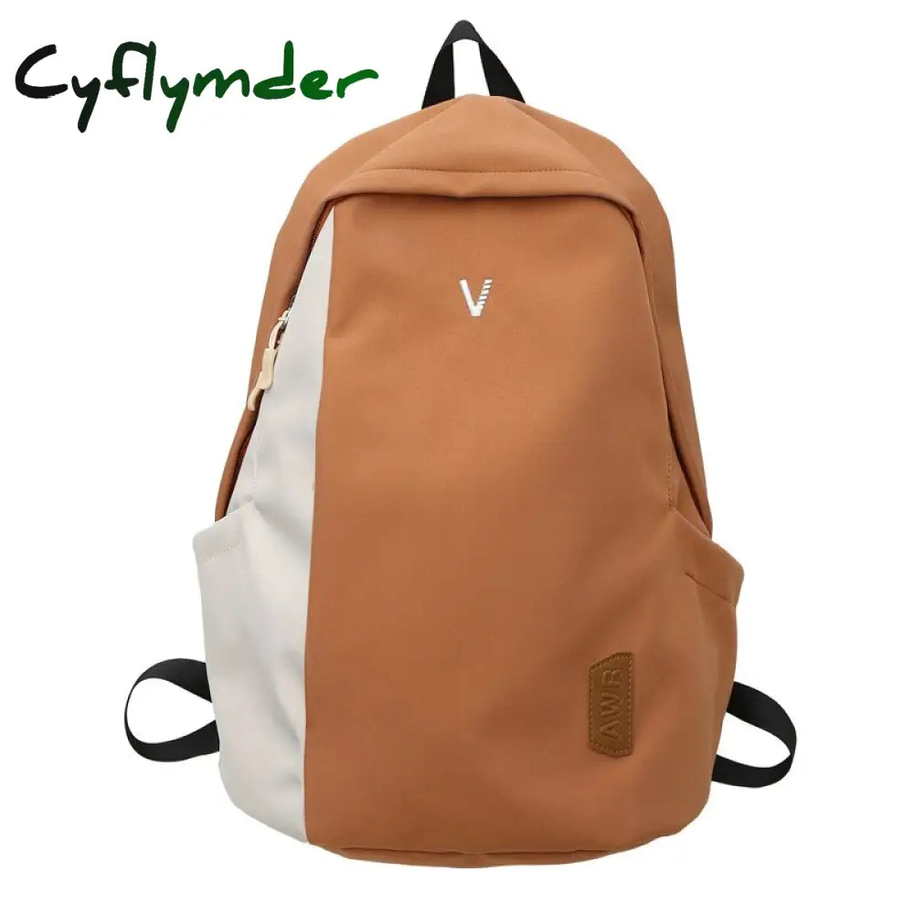 Cyflymder Trendy Lady Waterproof High Capacity Book Backpack Girl Boy College Male Female Travel