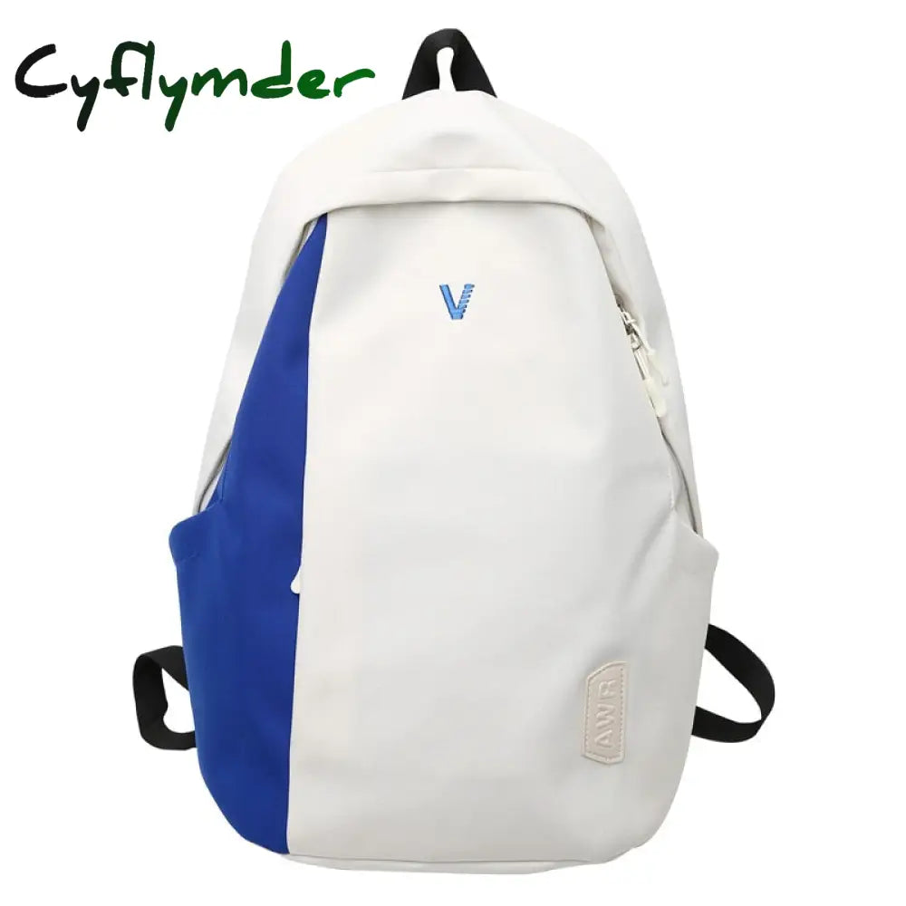 Cyflymder Trendy Lady Waterproof High Capacity Book Backpack Girl Boy College Male Female Travel