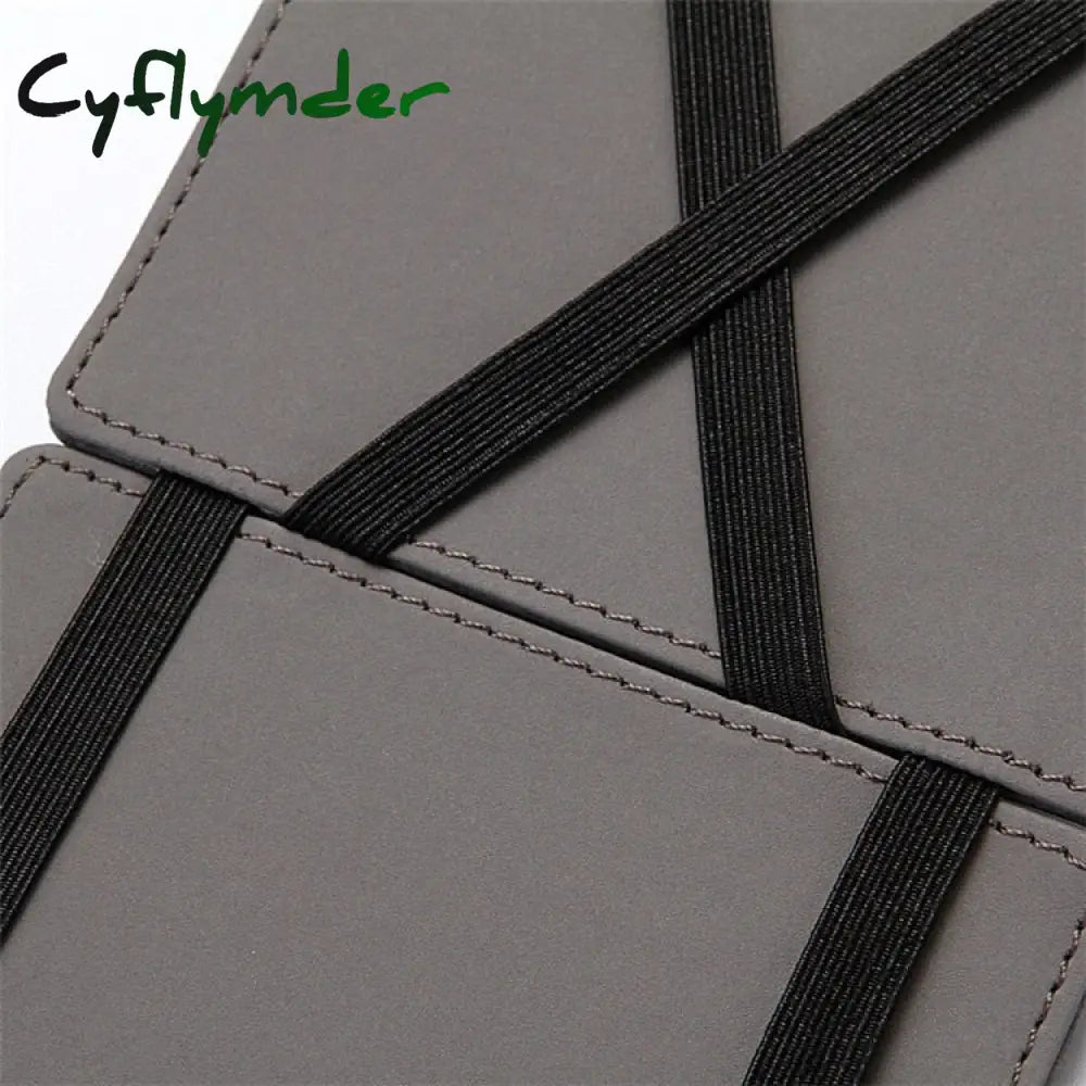 Cyflymder Ultra Thin New Men Male Pu Leather Mini Small Magic Wallets Zipper Coin Purse Pouch