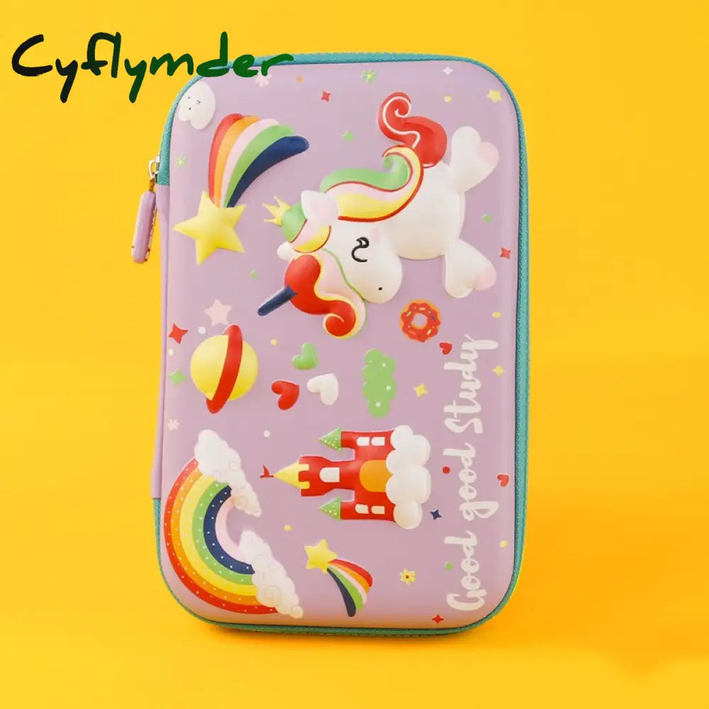 Cyflymder Unicorn Pencil Cases Kawaii School Case Student Pencilcases Stationery Trousse Scolaire