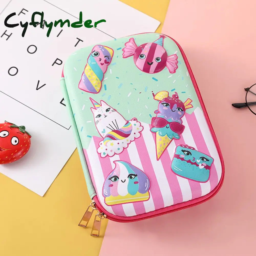 Cyflymder Unicorn Pencil Cases Kawaii School Case Student Pencilcases Stationery Trousse Scolaire