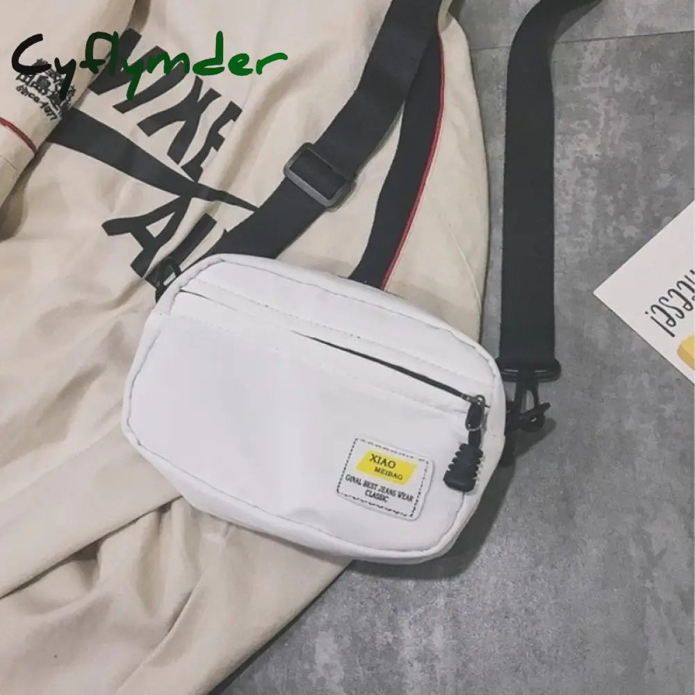 Cyflymder Unisex Crossbody Bag Oxford Cloth Diagonal Shoulder Bags Solid Color Satchels Fashion