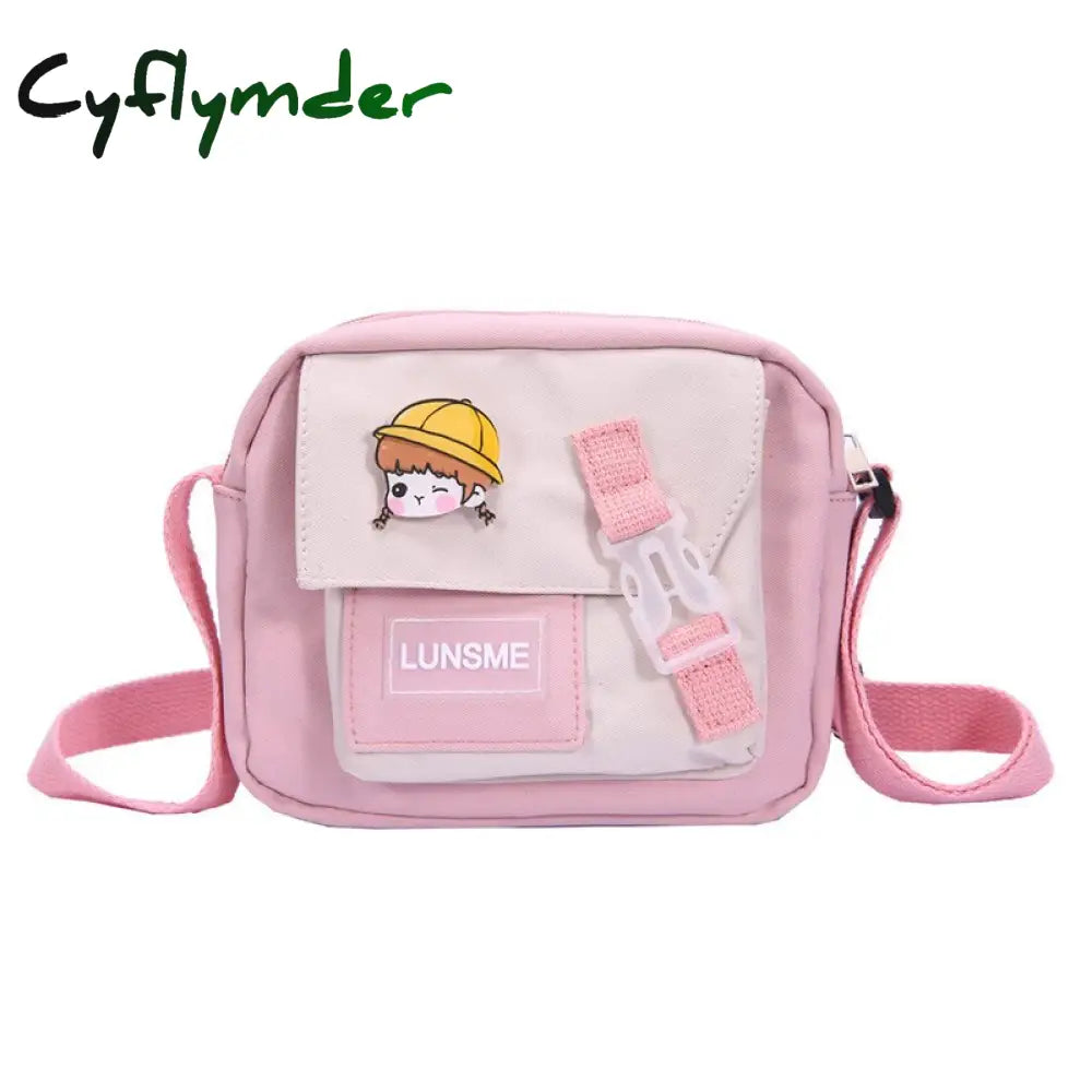 Cyflymder Unisex Crossbody Bag Oxford Cloth Diagonal Shoulder Bags Solid Color Satchels Fashion