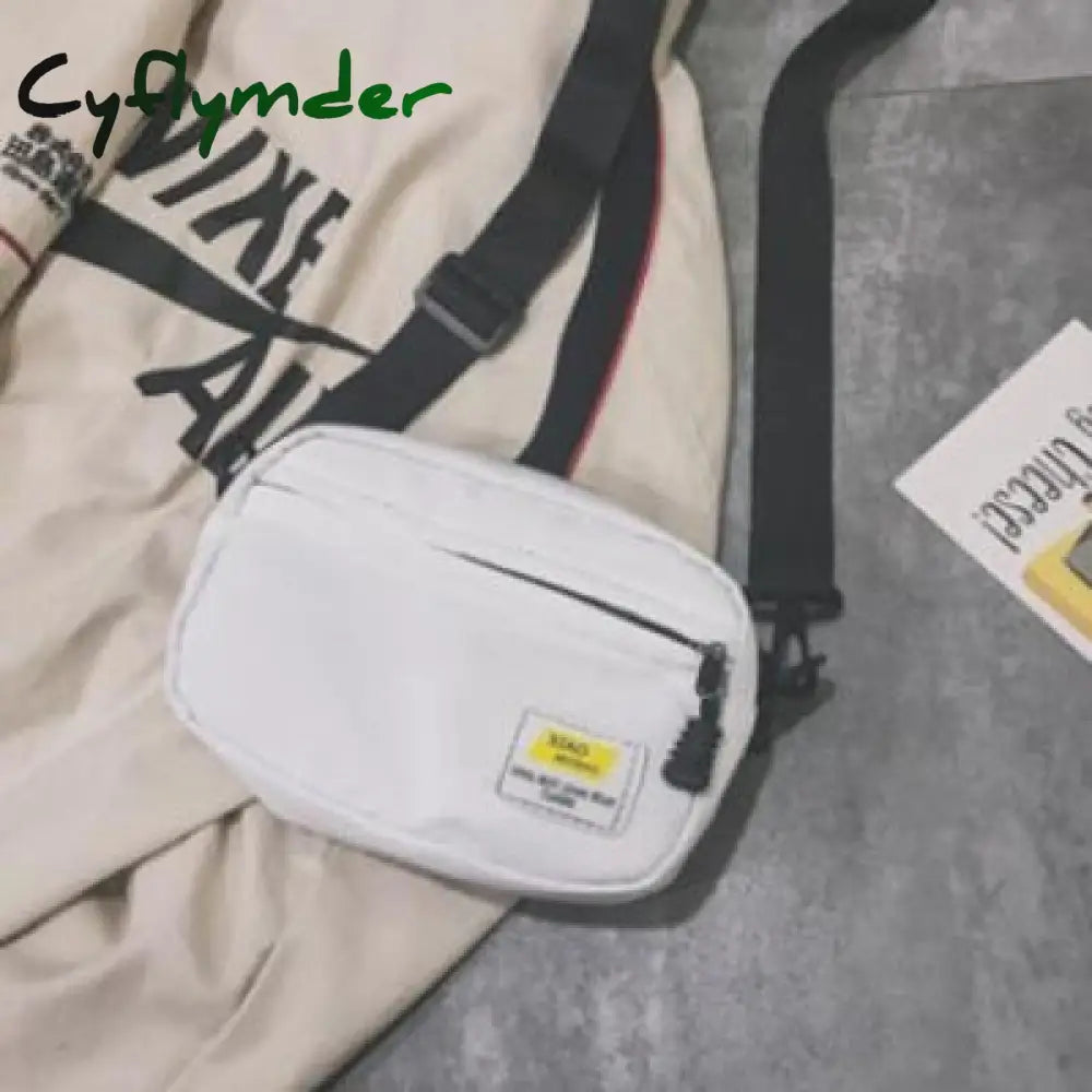 Cyflymder Unisex Crossbody Bag Oxford Cloth Diagonal Shoulder Bags Solid Color Satchels Fashion