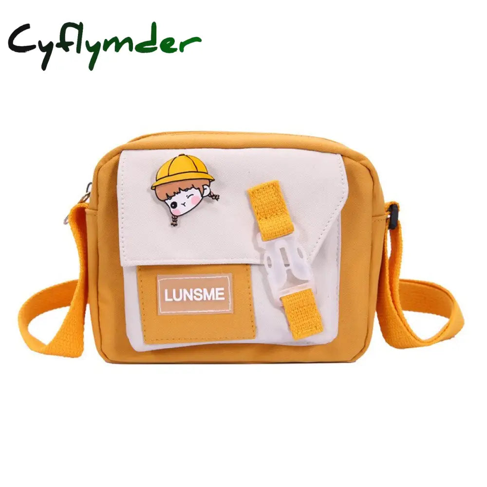 Cyflymder Unisex Crossbody Bag Oxford Cloth Diagonal Shoulder Bags Solid Color Satchels Fashion