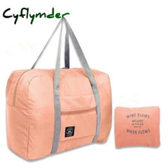 Cyflymder Unisex Nylon Foldable Travel Bag Waterproof Large Capacity For Women Luggage Folding