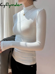 Cyflymder - Vanilla Mockneck Long Sleeve Top T-Shirts