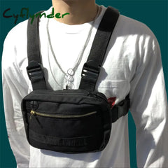 Cyflymder Vest-Style Large Space Chest Bag Retro Square Streetwear Shoulder Functional Backpack