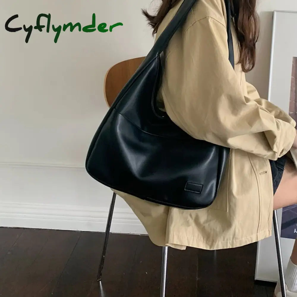 Cyflymder Vintage Bag For Ladies Luxury Handbag Design Women’s Shoulder Casual Soft Leather