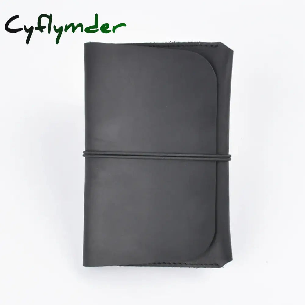 Cyflymder Vintage Crazy Horse Genuine Leather Passport Book Traveler Passport Cover Leather Card Holder Wallet ID Card