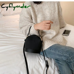 Cyflymder Vintage Fashion Female Tote Bucket Bag New Quality Matte Leather Women’s Designer