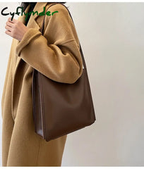 Cyflymder Vintage Fashion Female Tote New High Quality Pu Leather Women’s Designer Hasp Handbag