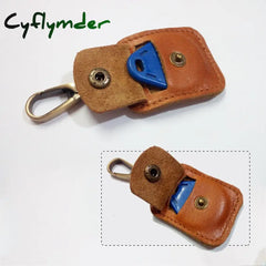 Cyflymder Vintage Genuine Leather Card Wallet Men Business Id Holder Thin Coin Case Portable Mini