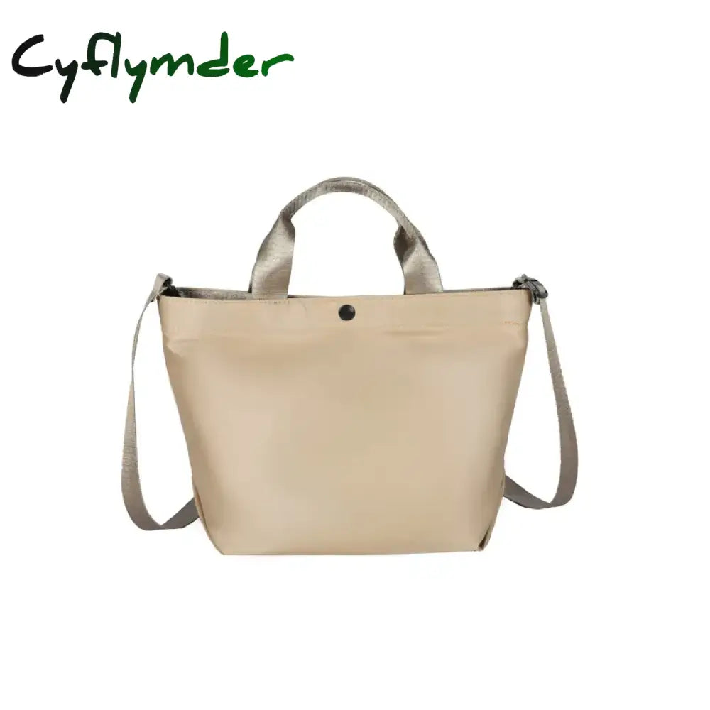 Cyflymder Vintage New Large Capacity Handbag Women’s Nylon Cloth Shoulder Bag Korean Simple Pu