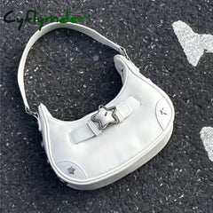 Cyflymder Vintage Star Handbags For Women Fashion Hobos Shoulder Underarm Bag Ladies Clutch Pu