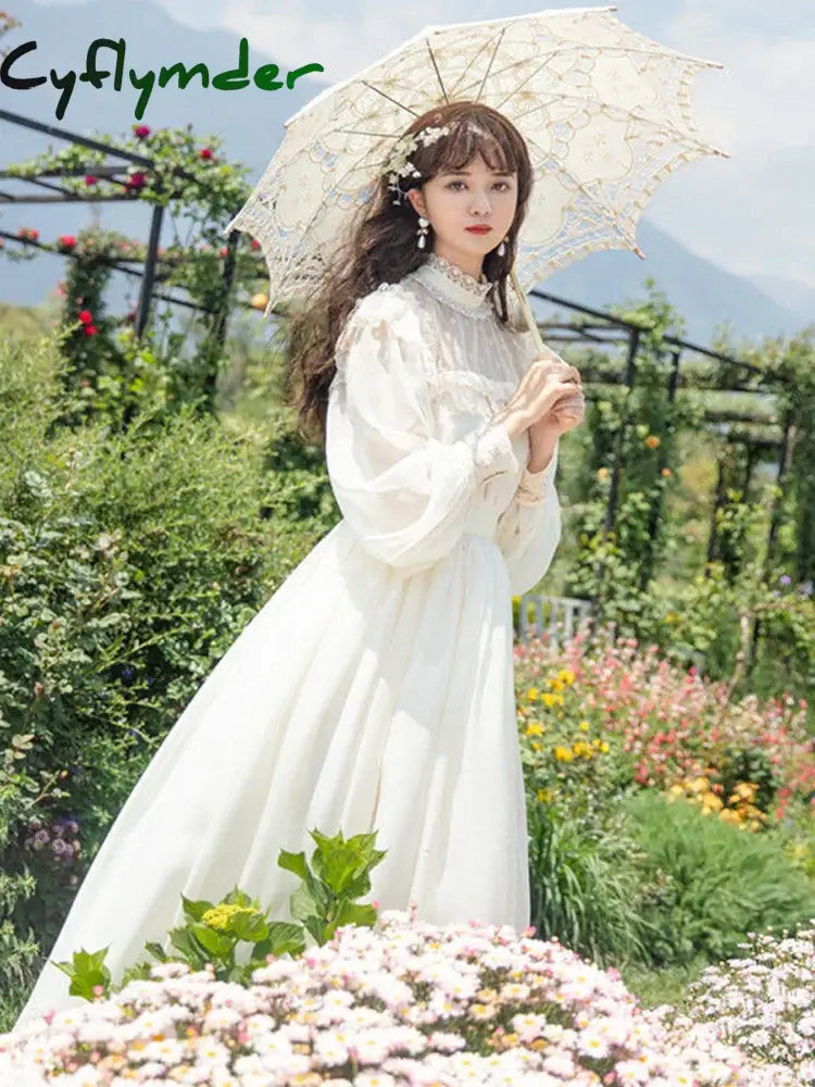 Cyflymder Vintage Women Eu Style Wedding Dress 60S Clothes Streetwear Prom Dresses