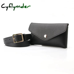 Cyflymder Waist Packs Women Leather Pu Adjustable Belt Bag Pack Wallet Phone Pouch Ladies