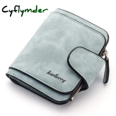 Cyflymder Wallet Women Leather Casual Wallets Luxury Card Holder Clutch Bag Zipper Pocket Hasp