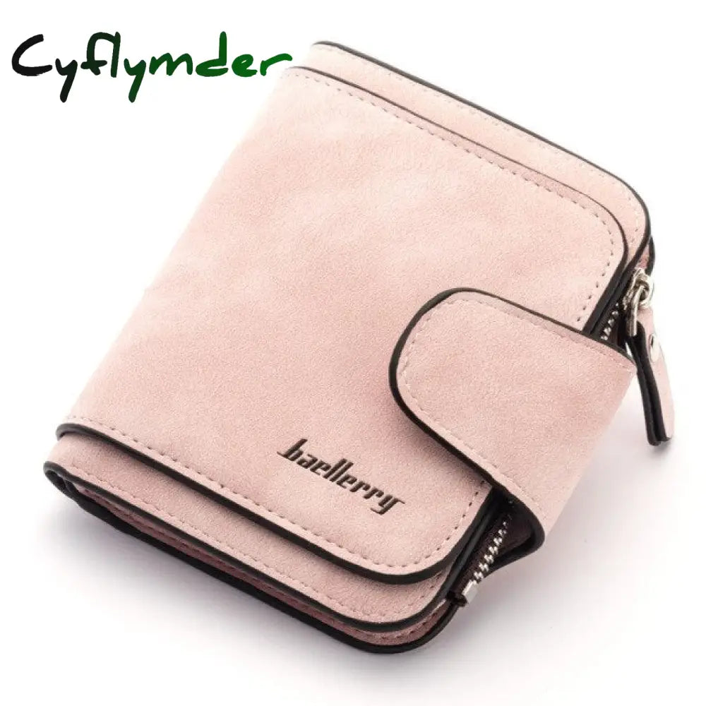 Cyflymder Wallet Women Leather Casual Wallets Luxury Card Holder Clutch Bag Zipper Pocket Hasp