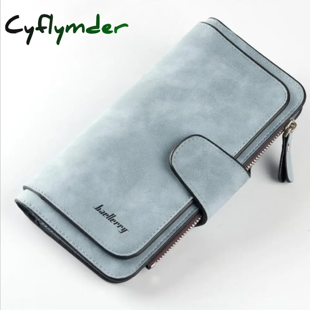 Cyflymder Wallet Women Leather Luxury Card Holder Clutch Casual Wallets Zipper Pocket Hasp Ladies