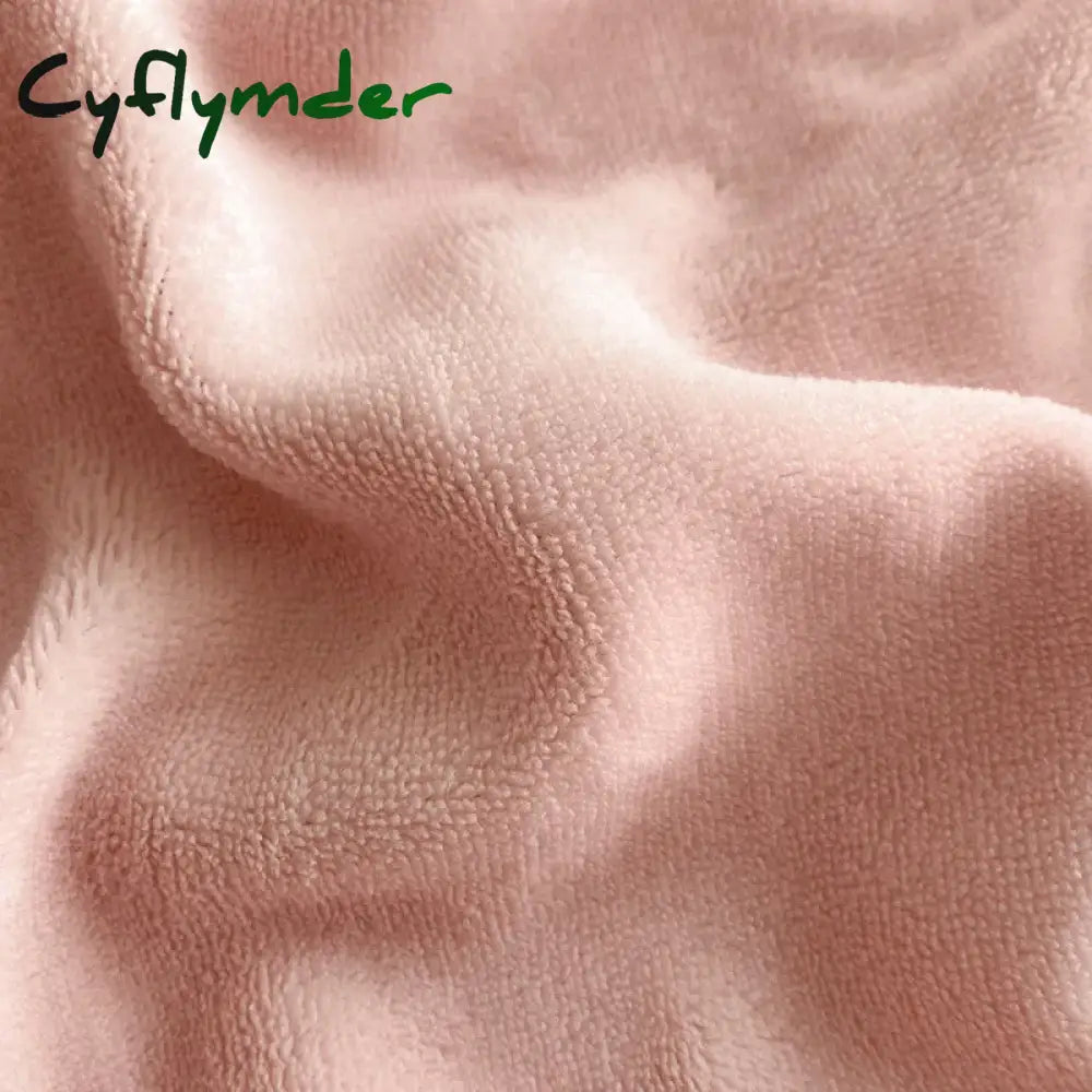 Cyflymder Warm and Thick Elastic Fitted Sheets Solid Color Adjustable Flannel Winter Mattress Cover Velvet Bed Linens