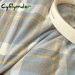 Cyflymder Wash Cotton Bedding Set Duvet Cover Pillowcases Bed Sheet Set Soft Comforter Cover Bed Linens Set Queen King