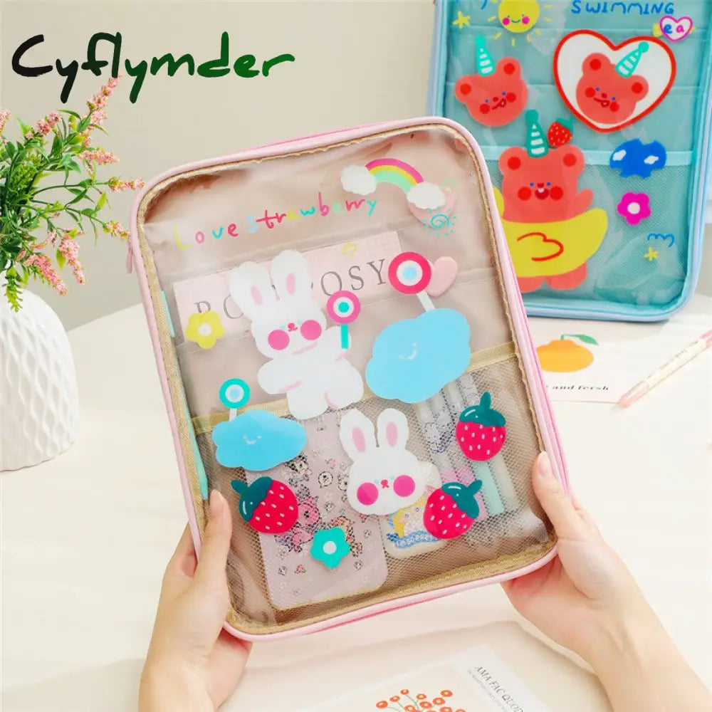 Cyflymder Waterproof Bear Rabbit Tablet Case Bag For Macbook Air Pro 9.7 10.8 11 Inch Huawei