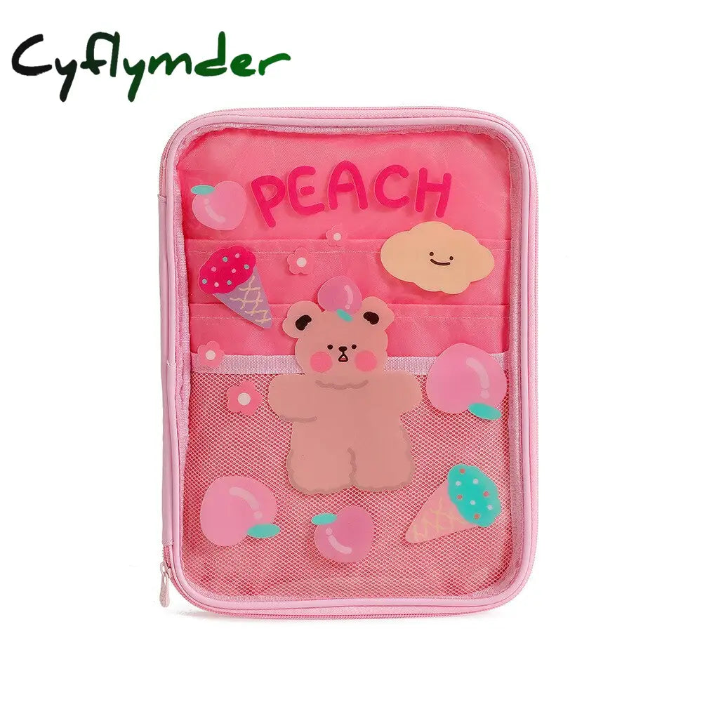 Cyflymder Waterproof Bear Rabbit Tablet Case Bag For Macbook Air Pro 9.7 10.8 11 Inch Huawei