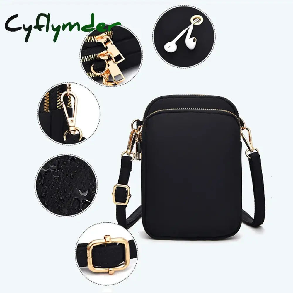 Cyflymder Waterproof Fashion Shoulder Bags Women’s Travel Essentials Phone Key Belongings Storage