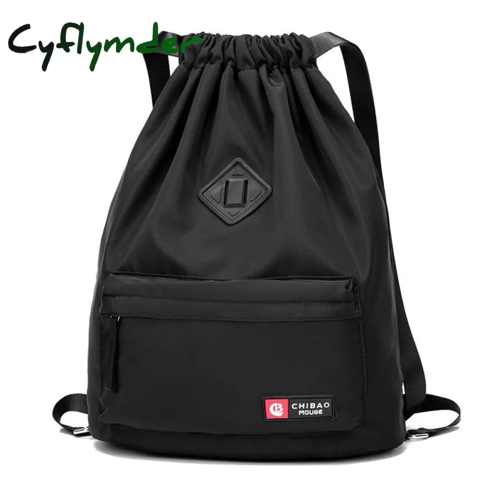 Cyflymder Waterproof Gym Bag Women Girls Sports Travel Drawstring Outdoor Backpack For Training