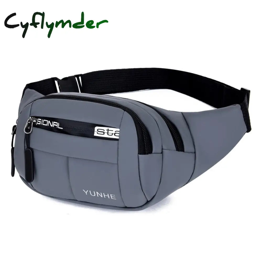 Cyflymder Waterproof Man Waist Bag Fanny Pack Fashion Chest Outdoor Sports Crossbody Casual Travel