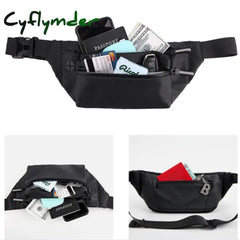 Cyflymder Waterproof Man Waist Bag Fanny Pack Fashion Chest Outdoor Sports Crossbody Casual Travel