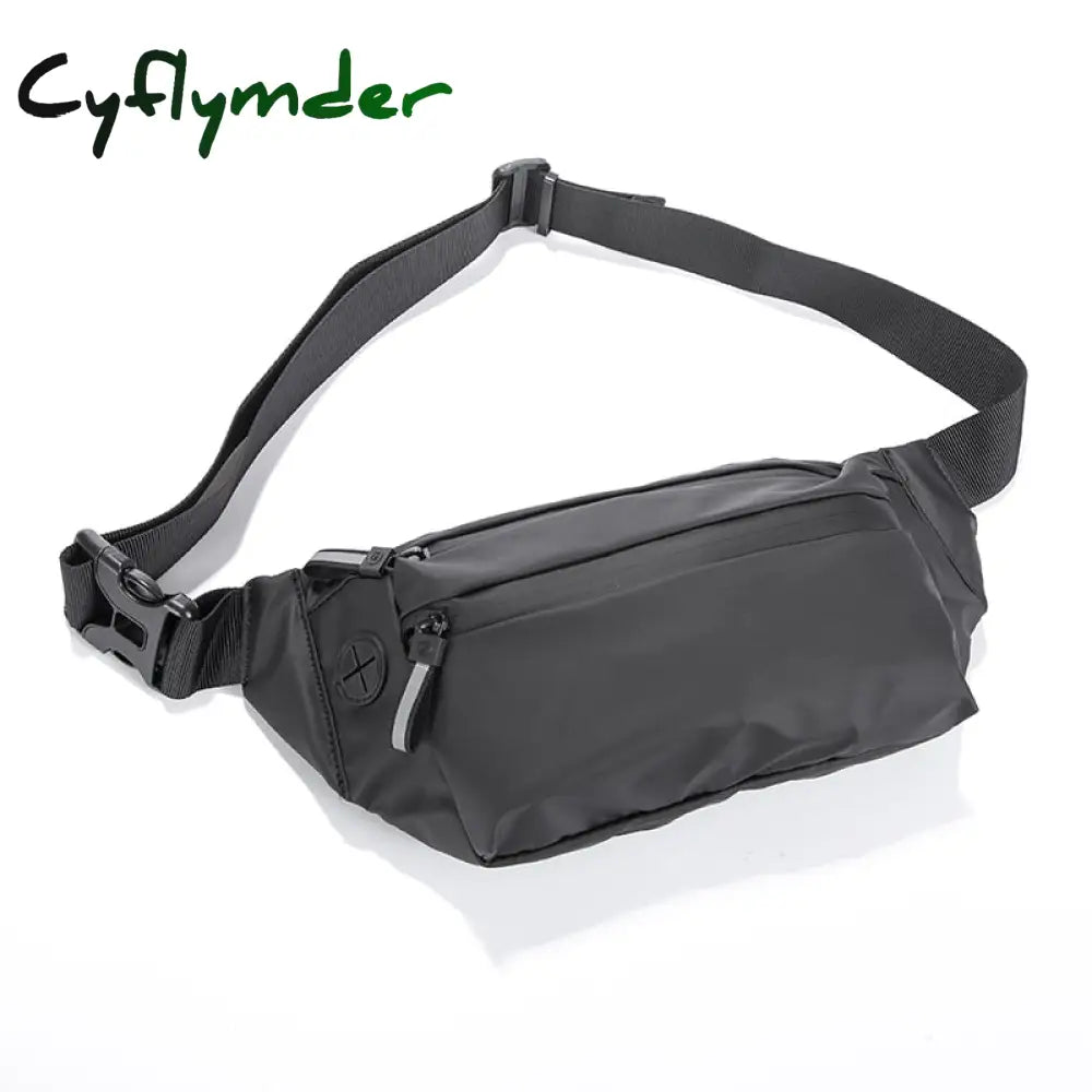 Cyflymder Waterproof Man Waist Bag Fanny Pack Fashion Chest Outdoor Sports Crossbody Casual Travel