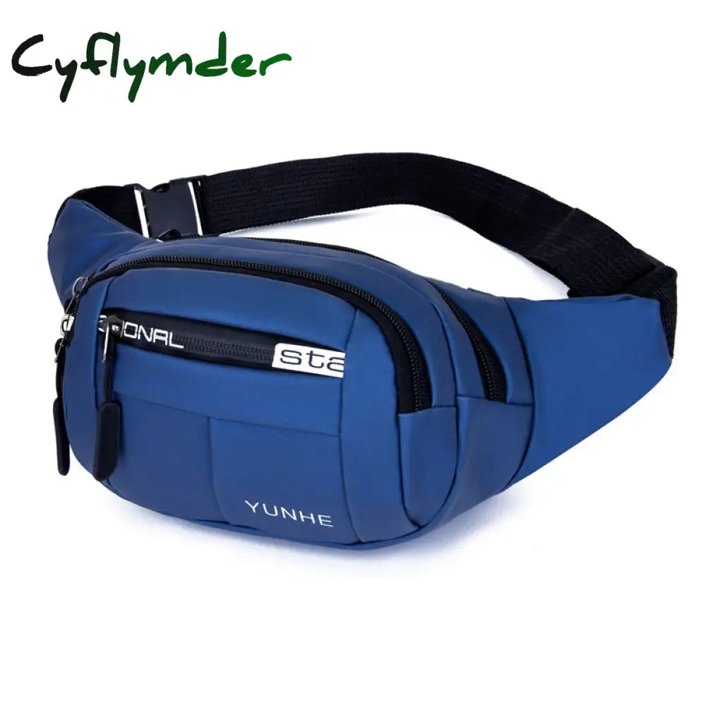 Cyflymder Waterproof Man Waist Bag Fanny Pack Fashion Chest Outdoor Sports Crossbody Casual Travel