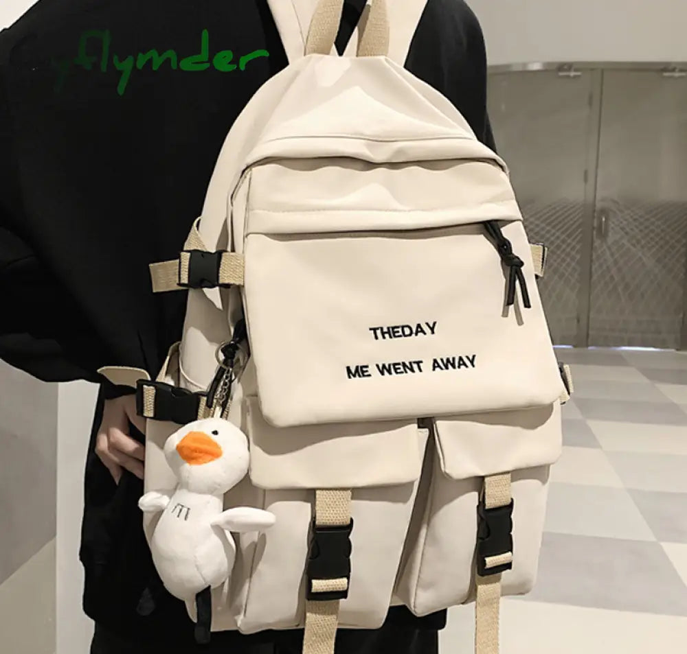 Cyflymder Waterproof Men Big Backpack Nylon Business Travel Black Rucksack College School Bag For