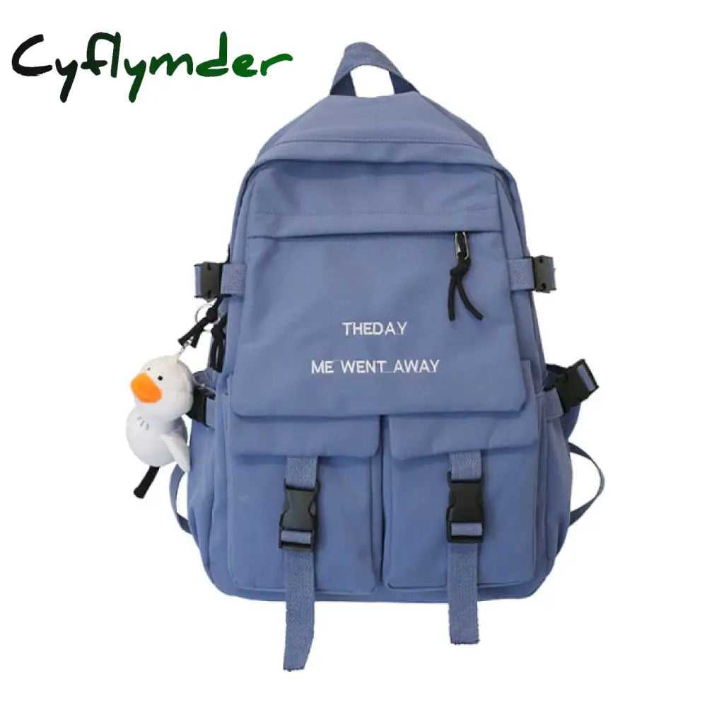 Cyflymder Waterproof Men Big Backpack Nylon Business Travel Black Rucksack College School Bag For