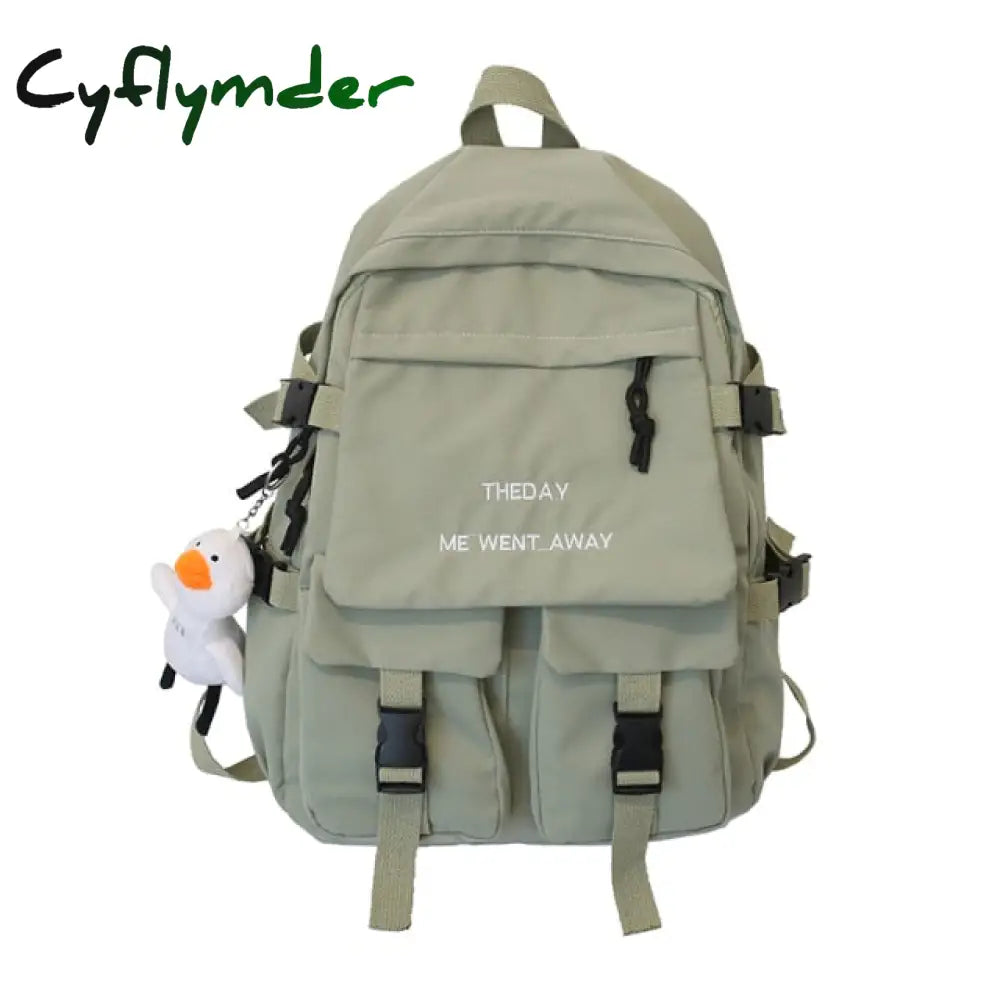 Cyflymder Waterproof Men Big Backpack Nylon Business Travel Black Rucksack College School Bag For