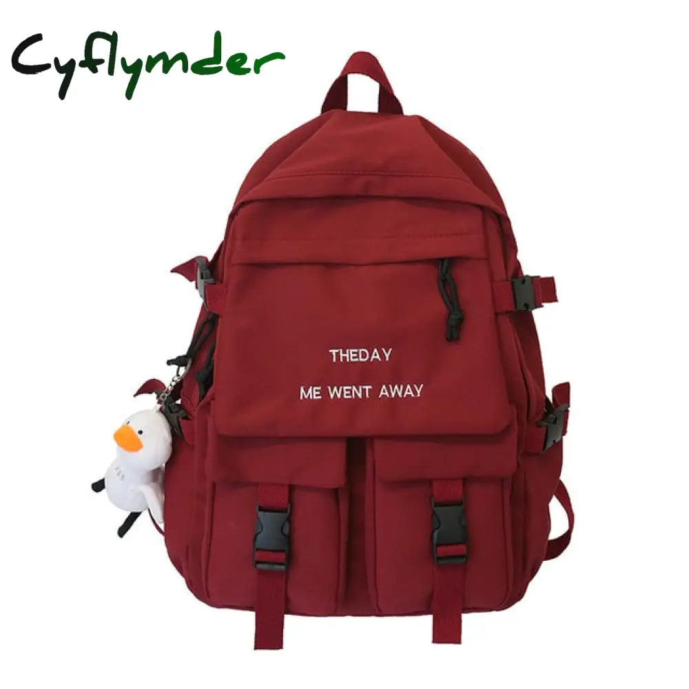 Cyflymder Waterproof Men Big Backpack Nylon Business Travel Black Rucksack College School Bag For