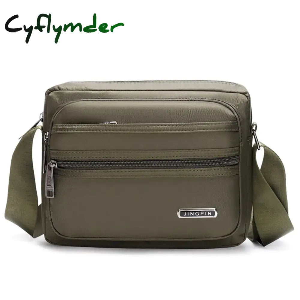 Cyflymder Waterproof Men Crossbody Bags Male Nylon Shoulder Bags Boy Messenger Bag Man Handbags For Travel Casual Large