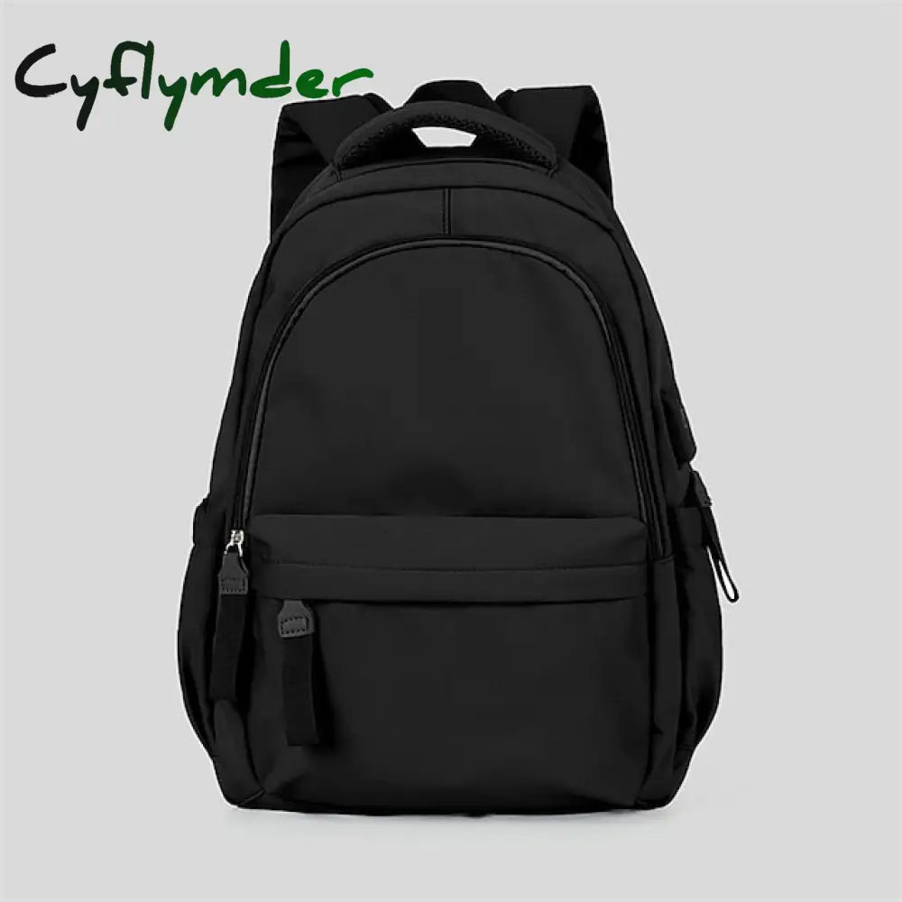 Cyflymder Waterproof Nylon Backpack With Usb Charging Port For School And Travel - Stylish Durable