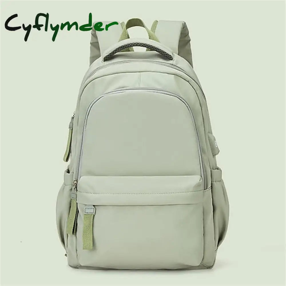 Cyflymder Waterproof Nylon Backpack With Usb Charging Port For School And Travel - Stylish Durable