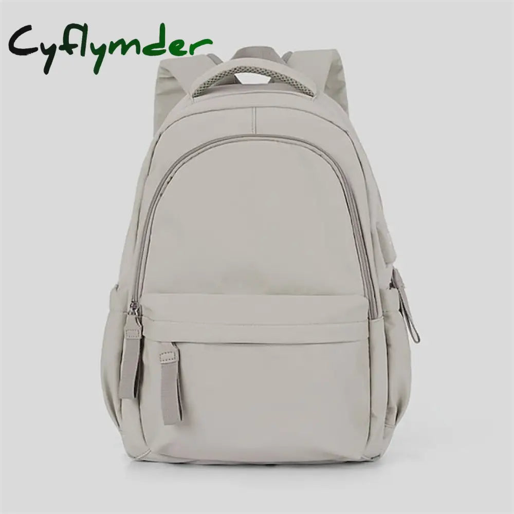 Cyflymder Waterproof Nylon Backpack With Usb Charging Port For School And Travel - Stylish Durable