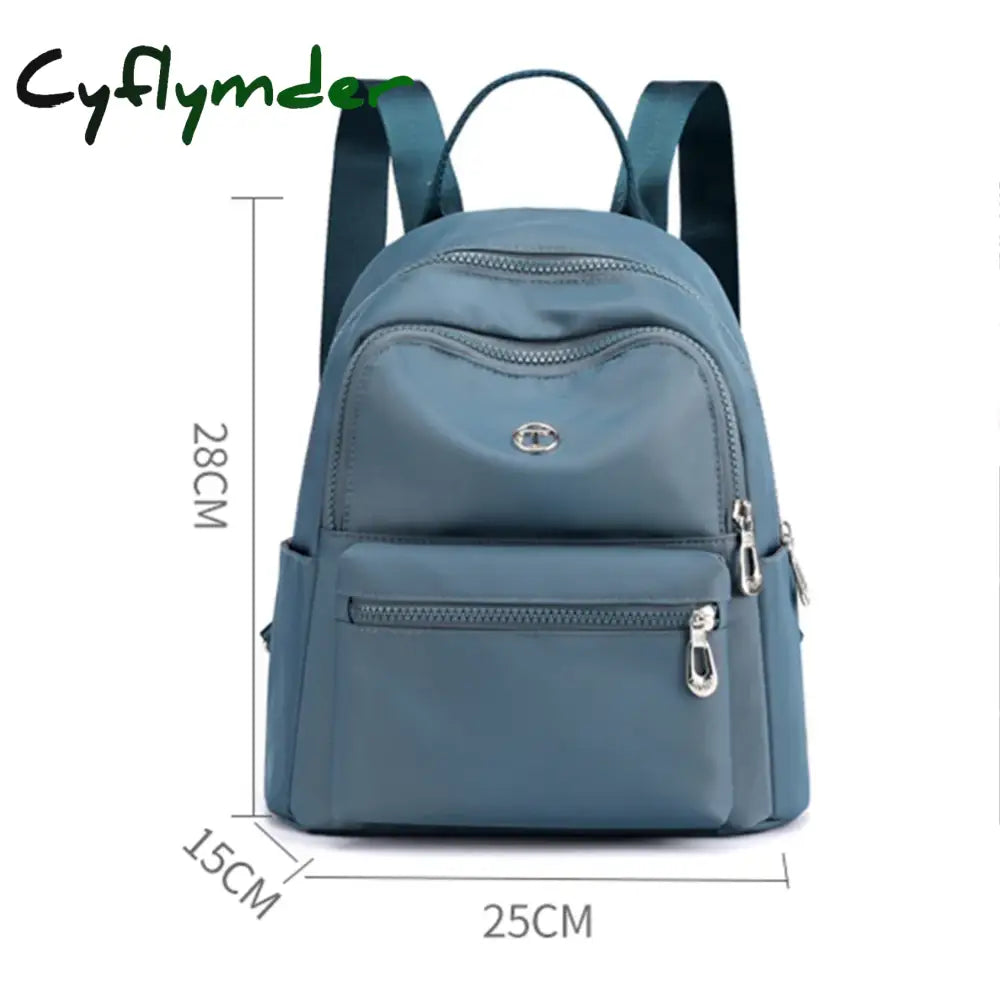 Cyflymder Waterproof Nylon Shoulder School Bags Women Girls Casual Backpack Travel Bagpack