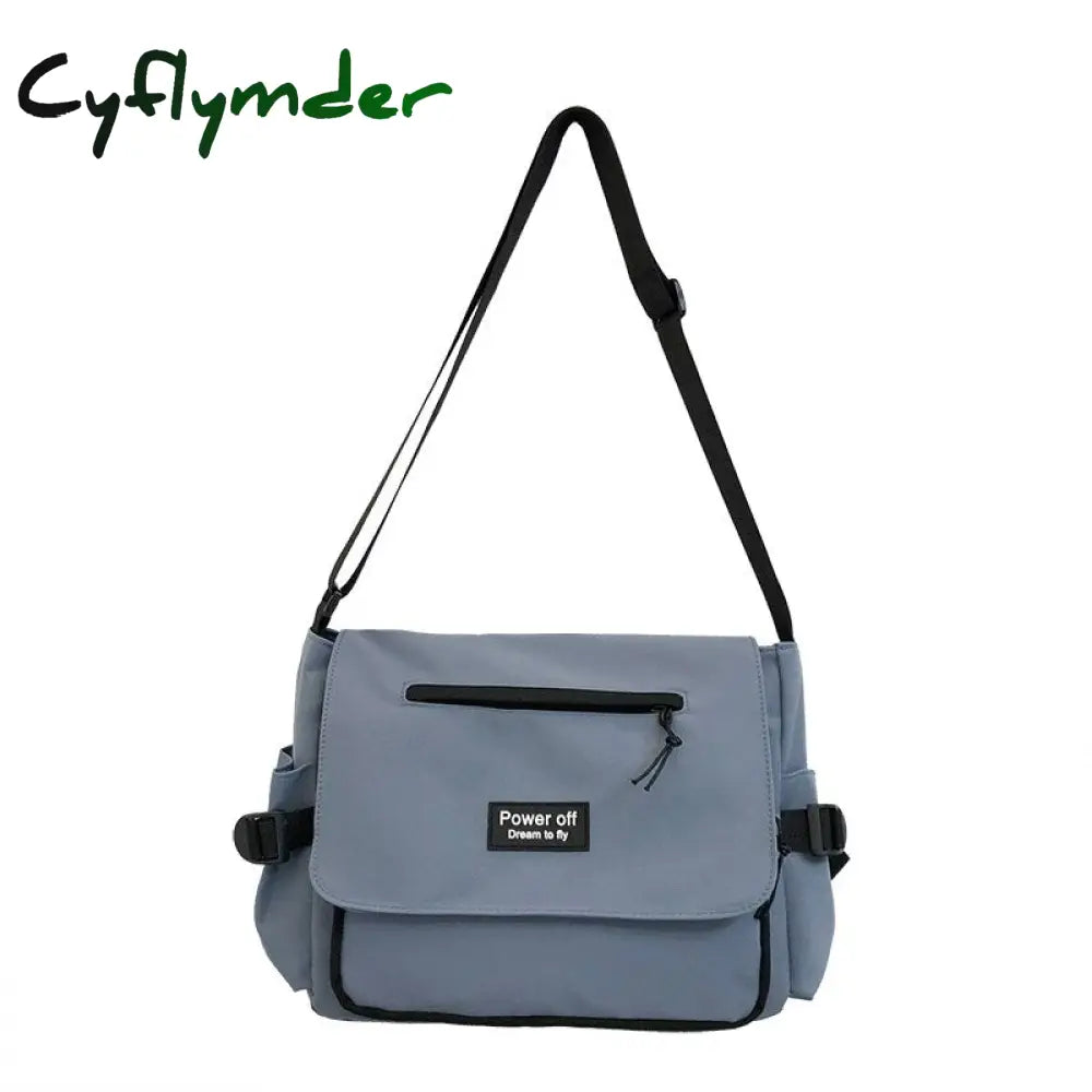 Cyflymder Waterproof Nylon Tote Shoulder Bag For Women Trendy Cool College Student Schoolbags New