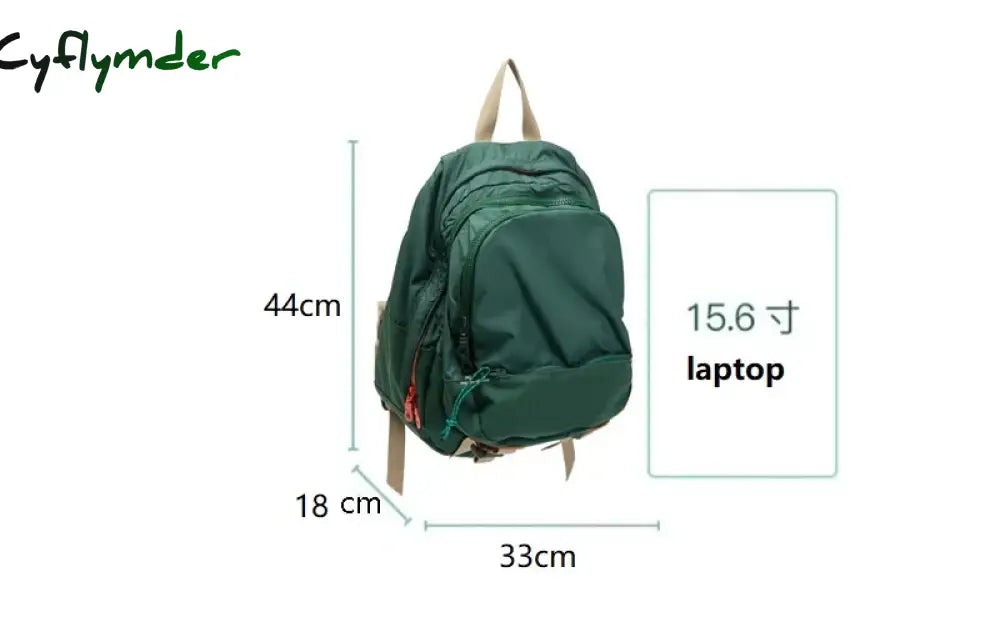 Cyflymder Waterproof Nylon Women Backpack Korean Preppy Style Bagpack Sac A Dos Adolescent Fille