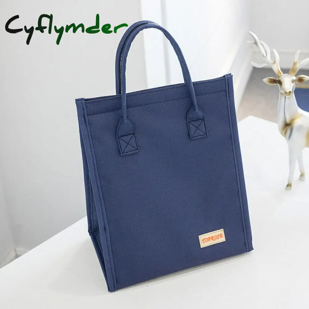 Cyflymder Waterproof Oxford Cloth Lunch Bags Kids School Bento Thermal Pouchs Camping Picnic Fruit