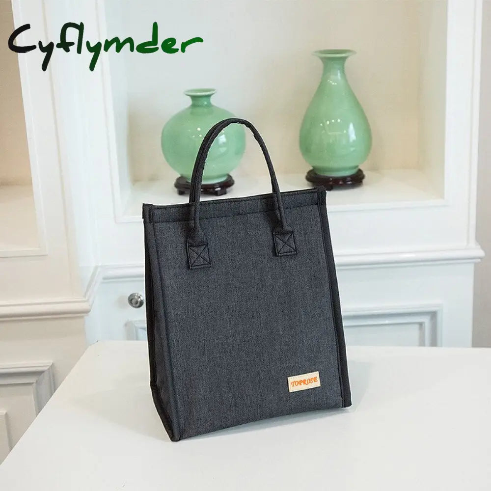 Cyflymder Waterproof Oxford Cloth Lunch Bags Kids School Bento Thermal Pouchs Camping Picnic Fruit